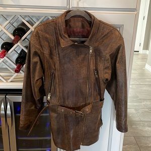 Womens vintage leather jacket
